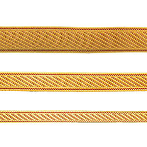 Dentelle tressée en fil de mylar doré de 45 mm de haute qualité, design professionnel, traditionnelle, faite à la main, pour cérémonie - Product Image 3