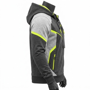 Sweat-shirt à capuche unisexe en coton 100% respirant et thermique, avec logo brodé personnalisé, coupe ample, de haute qualité, en gros, pour hommes - Product Image 3