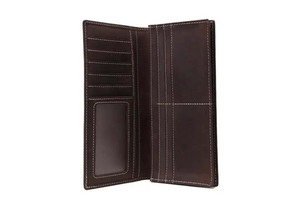 Handmade Men's Genuine Leather <b>Wallet</b> Long Design Handcrafted by Pakistan Supplier - Product Image 4