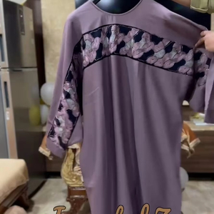 Abayas traditionnelles élégantes et modestes pour femmes robes de Dubaï tissu respirant brodé à la main pierre travail Baggy vêtements musulmans - Product Image 1