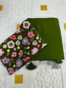 La más moderna, hermosa, impresionante diseñador indio, el último Sari indio tradicional, ropa de fiesta exclusiva, ropa de fiesta, ropa de novia - Product Image 3