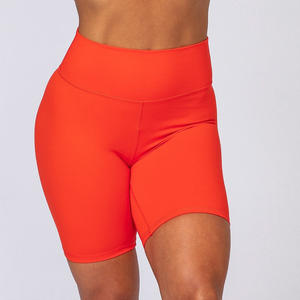 Fournisseur d'usine Shorts de sport de yoga pour femmes, shorts de yoga d'entraînement de taille haute de fitness - Product Image 5