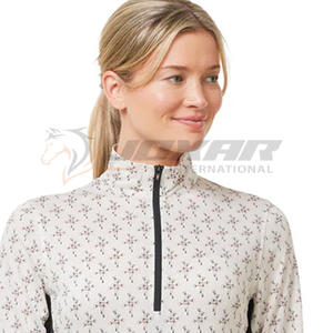 La chemise de couche de base thermique de compression avancée pour les cavaliers équestres offre une flexibilité de chaleur Confort soutenant la performance - Product Image 1