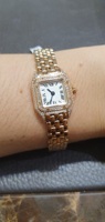 Montres de couple personnalisées avec logo, mouvement Citizen de luxe, cadran en or véritable 18 carats, quartz rond