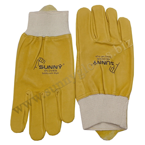 New Simple Style Leather Men Driving <b>Gloves</b> Hand Safety Cow Grain <b>Driver</b> Leather Rigger <b>Gloves</b> - Product Image 3