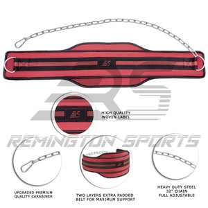 High Quality 2020/21 Fitness Exercise Workout Weight Lifting Dip Belts for Gym Training <b>Back</b> <b>Support</b> Neoprene Dip Belts - Product Image 3