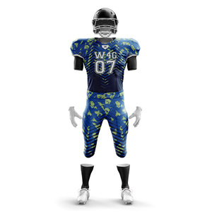 Uniformes de football américain personnalisés de qualité supérieure, respirants, antibactériens, à séchage rapide, ensemble de maillots, taille plus, manches courtes - Product Image 1