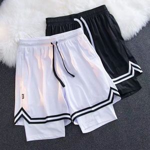 Nuevo estilo de pantalones de pelota Dos pantalones cortos de verano pero hasta la rodilla para hombres Entrenamiento de baloncesto Correr Fitness PantsDDP envío - Product Image 4