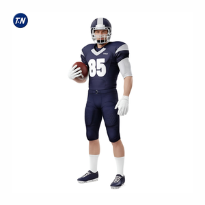 ชุดยูนิฟอร์มอเมริกันฟุตบอลแบบพิมพ์ลาย 3 มิติ สวมใส่สบาย ทนทาน ผลิตจากโพลีเอสเตอร์ 100% แห้งเร็ว ระบายอากาศได้ดี - Product Image 2