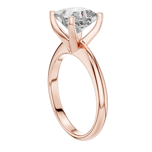 Bague en diamant de laboratoire taille princesse 2 carats pour femme, diamant CVD VVS-VS EF, or 18 carats, 14 carats, 10 carats et argent 925, rose, jaune - Product Image 3