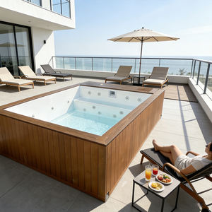 Piscina Contenedor Reforzada con Sistema de Filtración Completo y Baldosas para Cubrir la Piscina, Ideal para Resorts - Product Image 1