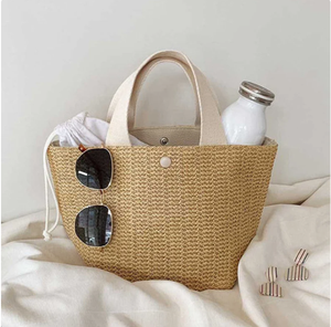 Bolsos de Mano de Ratán Casual de Primera Calidad para Mujer, Tejidos a Mano con Hojas de Palma, Bolsos de Playa de Macramé, Directamente del Proveedor Indio - Product Image 2