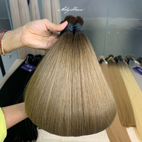 Produk laris 2025 produk baru tiba warna cokelat nyaman 100% rambut manusia Virgin alami celup jumlah besar harga pabrik 8-40 inci