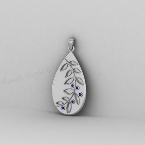Pendentif de haute qualité en argent 925 et or 14 carats, forme de feuille de marquise, forme de poire, bézel vide, pour cendres, résine, lait maternel, bijoux commémoratifs DIY - Product Image 6