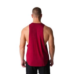 Ligero diseño fresco logotipo personalizado hombres Spandex poliéster sin mangas gimnasio chaleco secado rápido entrenamiento camiseta sin mangas ideal para uso diario - Product Image 2