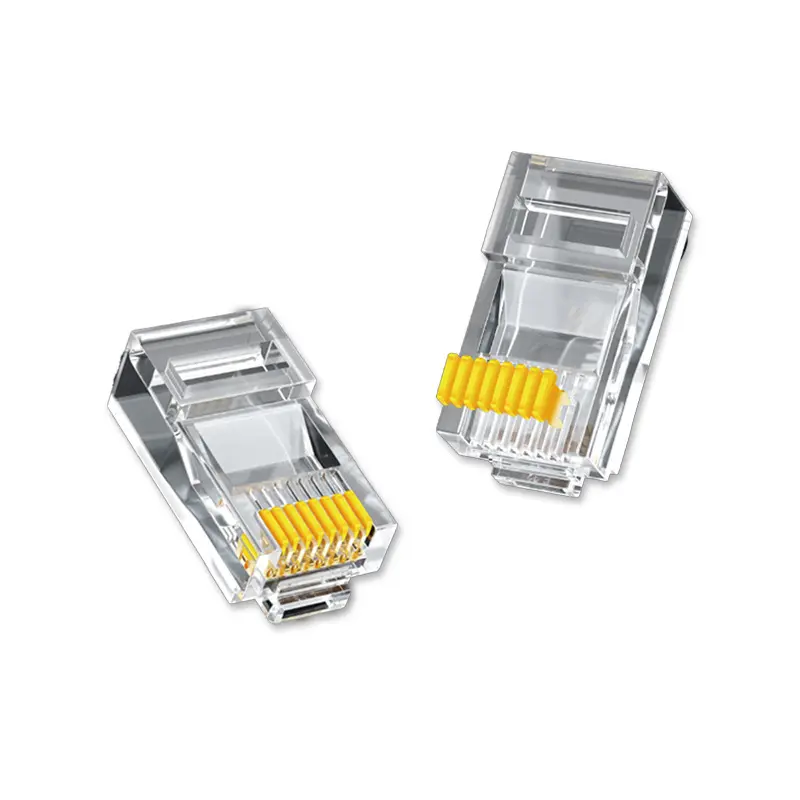 Shielded Ethernet nam RJ45 nối núi Bảng điều chỉnh 8P8C đi qua EZ CAT7 CAT5e CAT6 kết nối