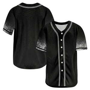 Maillot de baseball personnalisé pour hommes, vêtements de sport unis, uniforme d'équipe, chemise respirante en polyester pour le baseball et le softball - Product Image 1