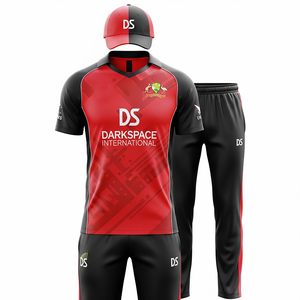 Services OEM & ODM Ensemble d'uniformes de cricket pour hommes 100% Polyester pour l'entraînement sportif d'été Vente en ligne Qualité supérieure - Product Image 1