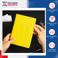 Carnet de notes en cuir rigide style vintage Nexgen Exports (A5) avec logo personnalisé, couleur, reliure thermique, papier offset 65g, 84 pages
