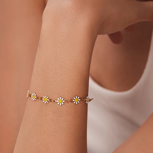 Best Selling Women Jewelry Set Floral Design Bracelet and Necklace Stainless Steel with <b>Long</b>-Lasting PVD Gold Plated Finish - Product Image 4