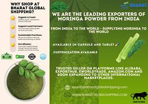 ผงใบมะรุมบริสุทธิ์เกรดอาหารผ่านการทดสอบในห้องปฏิบัติการที่ไม่ใช่ GMO GMP ได้รับการรับรองส่งออกจำนวนมาก - Product Image 5