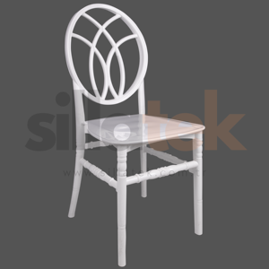 Chaise d'hôtel en plastique de fabrication turque, argentée, dorée, noire, design moderne, pour salon, appartement, haute qualité, luxe - Product Image 3