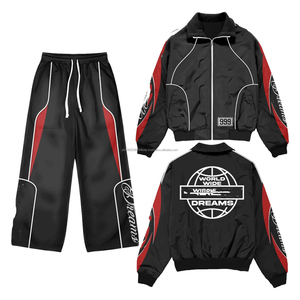 Vêtement de sport personnalisé en nylon polyester haute densité avec fermeture éclair, coupe-vent, softshell, bande réfléchissante, streetwear, veste coupe-vent, survêtement - Product Image 3