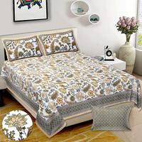 Draps de lit 100% coton faits sur mesure dans différents designs et différentes tailles en couleur marron paisley beaux draps de lit conçus