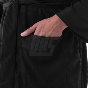 Men Bathrobes Organic Cotton Eco Friendly Hotel <b>Spa</b> <b>Robe</b> Custom Logo Bulk Manufacturer Men Bathrobes - Product Image 5