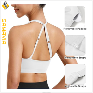 SAMAVIA High-Impact Sports <b>Bra</b> Breathable and Supportive Quality Assured Seamless XL Size for Yoga and Gym OEM/ODM Service - Product Image 3