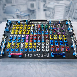 Kit de Implantes Dentales de Acero Inoxidable Manual Universal de 140 Piezas, Sistema Completo de Instrumentos Quirúrgicos para Colocación de Implantes - Product Image 2