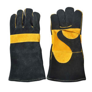 Precio al por mayor, los mejores guantes de soldadura de cuero Premium, llegada, resistencia al calor, guantes de seguridad razonables, resistencia al calor personalizada - Product Image 1