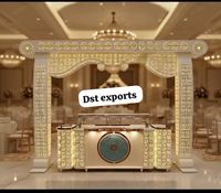 Comptoir de buffet de mariage moderne de luxe en acier inoxydable, nouvelle arrivée, léger, taille personnalisée, comptoir de service alimentaire