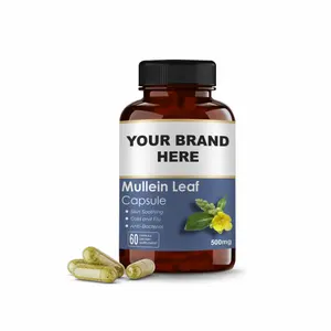 OEM Private Label Service Vegetarian 100% Natural Top Quality Mullein Leaf Capsules | Lung Detox & Cleanse | Antioxidant