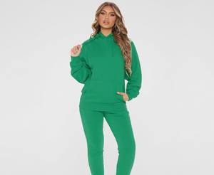 Vente chaude, jogging sportif de haute qualité, léger, coupe-vent, personnalisé, ensemble 2 pièces, survêtement de sport, ourlet fendu, cordon de serrage pour femmes - Product Image 5