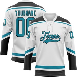 Uniforme de equipo de diseño personalizado al por mayor alto rendimiento impresión por sublimación poliéster transpirable OEM ODM jersey de hockey sobre hielo - Product Image 3