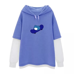 Pull à capuche surdimensionné à manches longues pour femme, Logo brodé personnalisé - Product Image 6