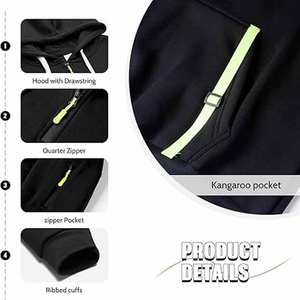 Sudadera con Capucha Táctica Negra para Hombre, Chaqueta con Capucha Informal y Funcional, Ropa de Calle para Invierno - Product Image 2