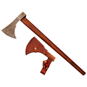 Venta al por mayor personalizado OEM ODM Cubiertos de fábrica mejor precio mango de madera Camping Damasco hacha cabeza profesional hecho en fábrica al aire libre - Product Image 2