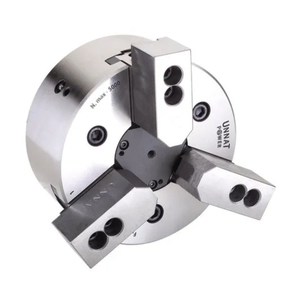 Mandril de 3 Mordazas Accionado por Motor con Centro Cerrado, Acero de Grado Industrial para Tornos CNC y Manuales - Product Image 1