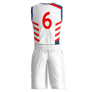 Uniforme de basket-ball sublimé personnalisé de qualité supérieure Tissu doux et respirant dans des tarifs de gros de style réglé multi-couleurs - Product Image 3