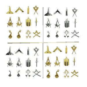 ชุดอัญมณีปกคอเสื้อสีน้ำเงินสไตล์มาโซนิกชุดเครื่องราชกกุธภัณฑ์ชุบโลหะสีทอง - Product Image 5