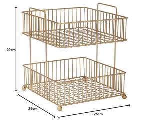 Panier à fruits en fil métallique, bol à fruits en fil métallique, panier à fruits pour comptoir de cuisine, panier à fruits pour comptoir, panier de rangement à fruits en métal - Product Image 6