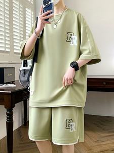 Ensemble T-shirt et short d'été pour homme, imprimé décontracté, short pour homme - Product Image 5