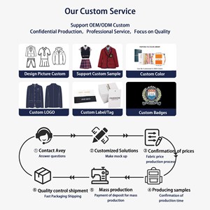 กระโปรงและชุดเดรสสำหรับผู้หญิงกระโปรงนักเรียนลายสก๊อตสีน้ำเงินเข้มสีแดงดีไซน์ตามสั่งฟรี - Product Image 4