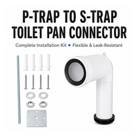 Flexibler P-Trap S-Trap WC-Anschluss für 9903176999 PWG001 Auslaufsicheres Modernes WC-Abflussrohr-Umbausatz