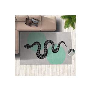 Alfombra de poliéster con estampado Digital con motivo de serpiente, patrón cuadrado rectangular para el hogar, sala de estar, dormitorio, adolescentes, oficina, hecha a máquina - Product Image 2