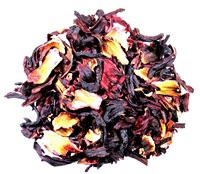 Fleurs d'hibiscus séchées de qualité supérieure (Sabdariffa L.) - 99% pures, sans OGM, tisane aux couleurs vibrantes d'Égypte
