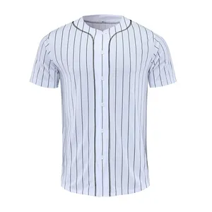 Atacado Oem Sublimation Plain Blank Baseball Jersey T Shirt Camisolas de beisebol personalizadas para homens Wholesale Top Quality Team