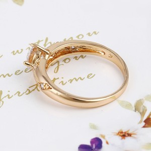 Anillo chapado en oro macizo de 14K, anillo de diamante de moissanita VVS certificado GRA de alta calidad, anillo de diamante redondo para hombres y mujeres - Product Image 4